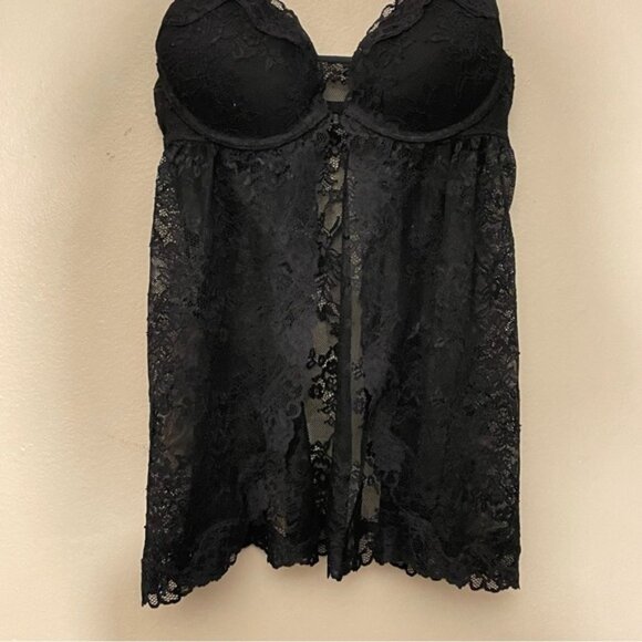 La SENZA Black Lace Push-Up Lingerie Teddy - Picture 6 of 15